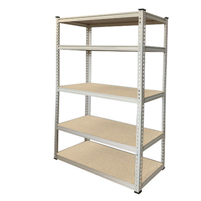 700 * 300 * 1500 Heavy Duty Metal Rack Shelving Adjustable Industrial White Boltless Rack