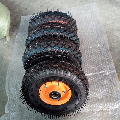 Roda Trolley Pneumatik 10 Inch 350 4 6PR Roda Pneumatik Karet Untuk Taman
