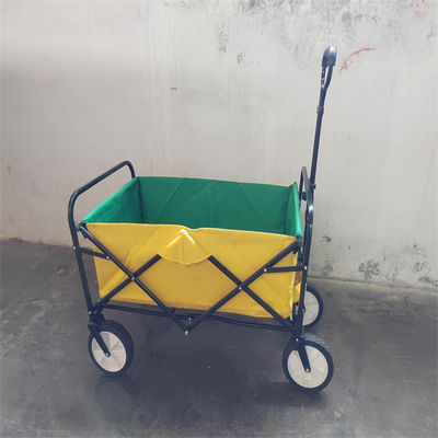 Aktivitas Penyimpanan Portable 4 Wheel Folding Beach Wagon Dengan Handle Adjustable