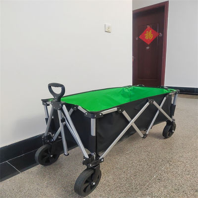 Disesuaikan 7 Inch Wheel Trolley Cart Camping Garden Foldable Wagon