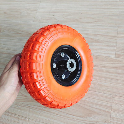 10 Inch Utility Trolley Rubber Wheel 3.50-4 Ban Dengan Beban Roda Pneumatik 120LB