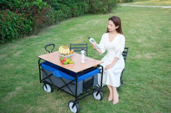 Mobil Camping Outdoor 8 Inch Wheels Folding Wagon Stroller Mobil Layanan Lipat