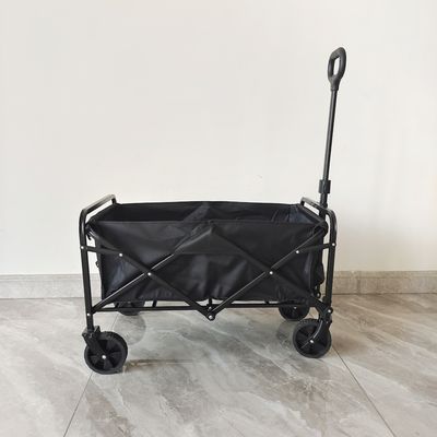 Outdoor Steel Frame Mini Camping Collapsible Wagon Cart Dengan Pengendali yang Bisa Disesuaikan