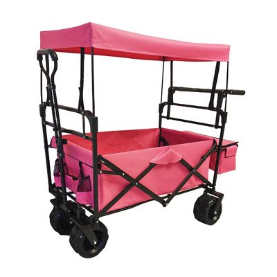 Kereta Camping Outdoor Lipat Dengan Atap Kereta Stroller Lipat Untuk Anak-anak