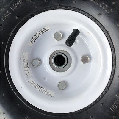 350 4 White Rim Sack Barrow Wheel 10 Inch Rubber Wheelbarrow Wheels Untuk Troli