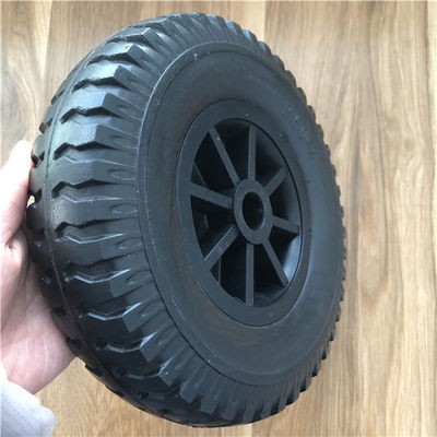 2.50-4 PU Foam Wheel Plastik Rim Hand Truck Wheel Untuk Gerobak Gerobak