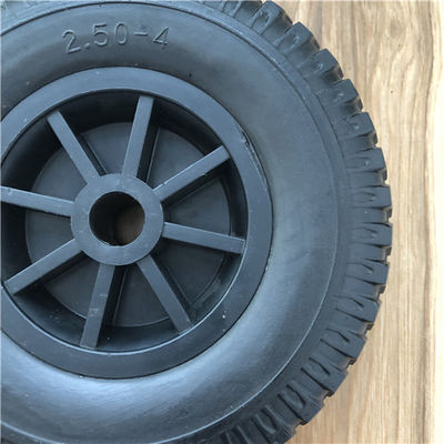 2.50-4 PU Foam Wheel Plastik Rim Hand Truck Wheel Untuk Gerobak Gerobak