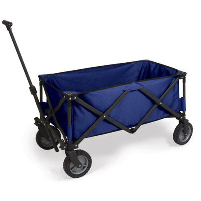 Outdoor Folding Wagon Trolley 600D Cart Utilitas Dilipat Dengan Roda