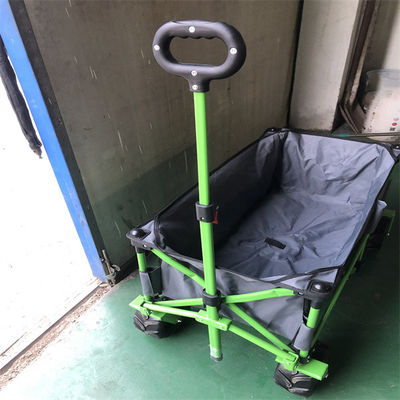Rangka Baja Roda Gerobak Gerobak Lipat 112cm Gerobak Utilitas Luar Ruang Lipat