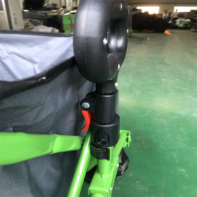 Rangka Baja Roda Gerobak Gerobak Lipat 112cm Gerobak Utilitas Luar Ruang Lipat
