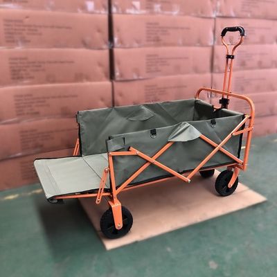 Roda PVC Orange Folding Wagon Portable Beach Trolley Cart Camping Wagon