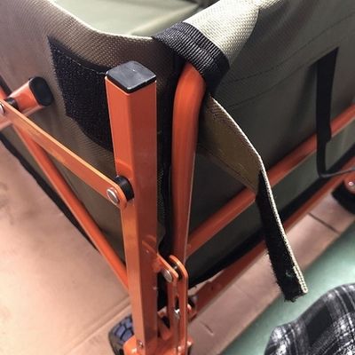 Roda PVC Orange Folding Wagon Portable Beach Trolley Cart Camping Wagon
