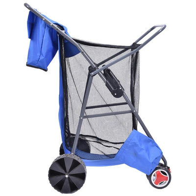Portable Foldable Wagon Cart EVA Wheel Fishing Cart Lipat Keranjang Plastik Dengan Roda