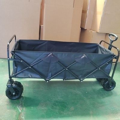 Utilitas Gerobak Lipat Ekstra Besar Kereta Gerobak Portabel Dilipat Dengan Roda Lebar