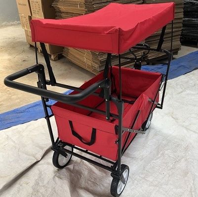 Gerobak Gerobak Merah Dilipat Gerobak Dilipat Dengan Penutup Roda Pegangan Dorong