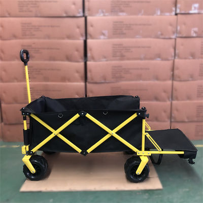 Penyimpanan Mudah Lipat Wagon Cart Lipat Camp Wagon Dengan Ekstensi Outdoor