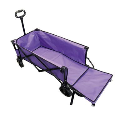 Gerobak Gerobak Lipat Populer 128cm Roda PVC Lipat Gerobak Pantai Dengan Ekstensi