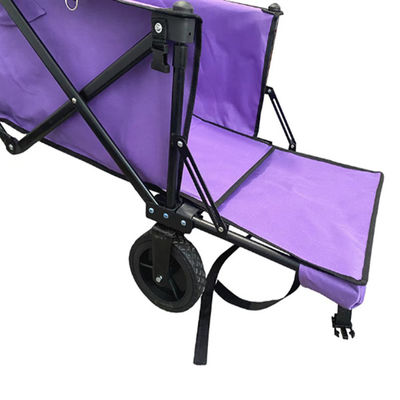 Gerobak Gerobak Lipat Populer 128cm Roda PVC Lipat Gerobak Pantai Dengan Ekstensi