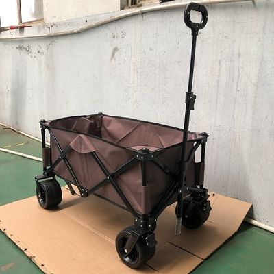 Gerobak Pantai Lipat Lebar Gerobak Trolley Piknik Lipat Gerobak Luar Ruangan