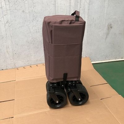 Gerobak Pantai Lipat Lebar Gerobak Trolley Piknik Lipat Gerobak Luar Ruangan