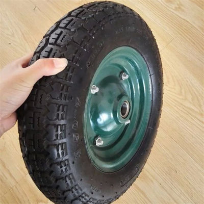 3.50-7 Roda Troli Pneumatik Tahan Lama Penggantian Karet Roda Gerobak Pneumatik