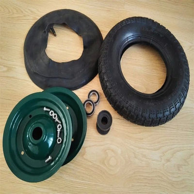 3.50-7 Roda Troli Pneumatik Tahan Lama Penggantian Karet Roda Gerobak Pneumatik