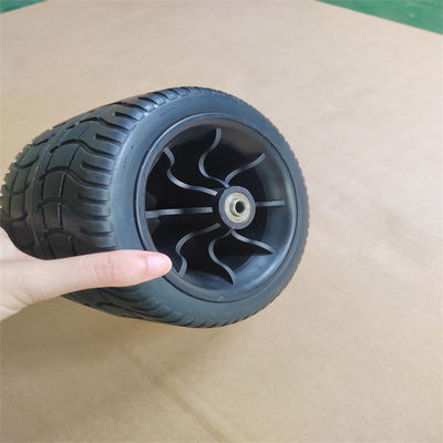 7x4 PU Foam Wheel Beach Trolley Wide Wheels Pasir Mobil Penumpang