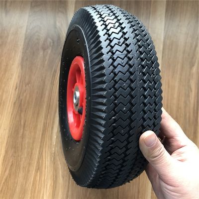 350-4 Roda Karet Padat 10 Inci Pelek Plastik