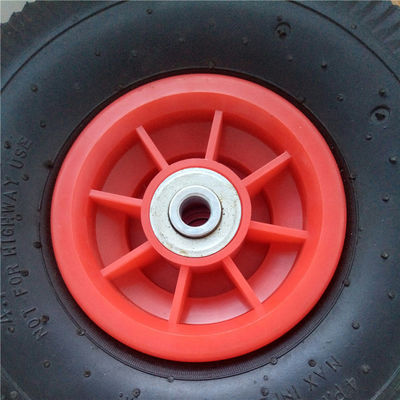 350-4 Roda Karet Padat 10 Inci Pelek Plastik