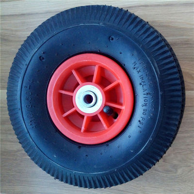 350-4 Roda Karet Padat 10 Inci Pelek Plastik
