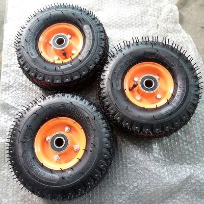 Roda Trolley Pneumatik 10 Inch 350 4 6PR Roda Pneumatik Karet Untuk Taman
