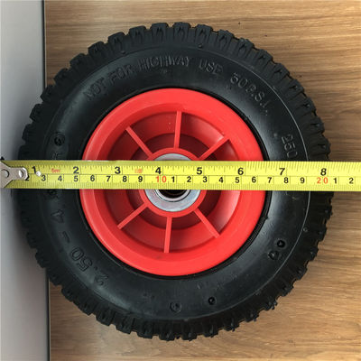 250-4 Pelek Plastik Pneumatic Trolley Wheels 21CM Hand Trolley Wheels Pneumatic