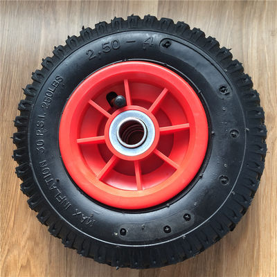 250-4 Pelek Plastik Pneumatic Trolley Wheels 21CM Hand Trolley Wheels Pneumatic
