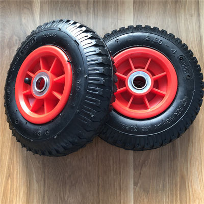 250-4 Pelek Plastik Pneumatic Trolley Wheels 21CM Hand Trolley Wheels Pneumatic
