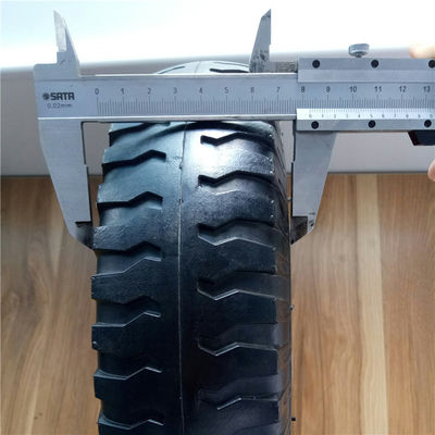 350-6 Pelek Baja Merah Pneumatic Trolley Wheels Rubber Pneumatic Sack Truck Wheels