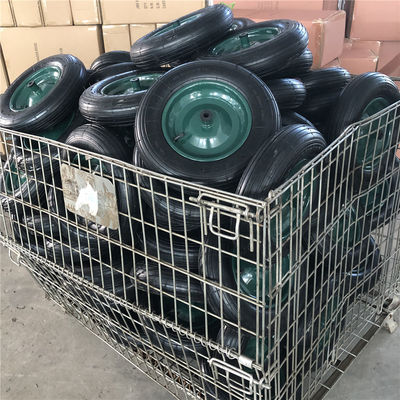 350-8 Baja Hijau Rim Cart Pneumatic Wheels Karet Pneumatic Trolley Ban Gerobak
