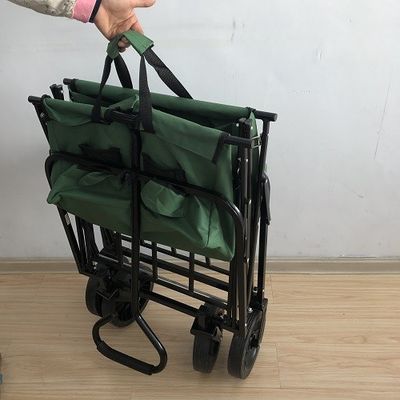 8 Inch Trolley Pantai Dilipat 600D Oxford Fabric Gerobak Lipat Ringan