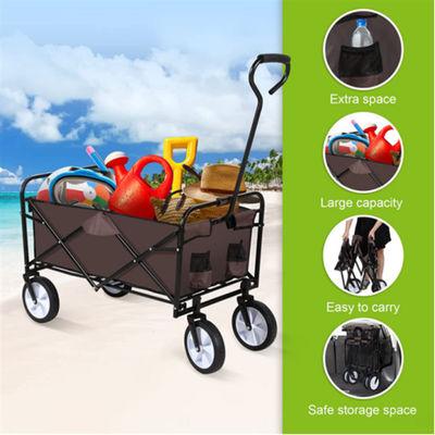 Gerobak Gerobak Portabel Luar Ruangan Kustom Semua Medan Lipat Trolley Park Beach
