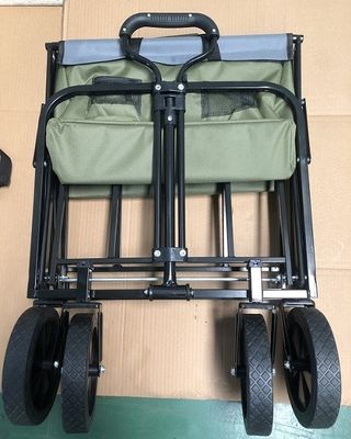 Kereta lipat lipat, gerobak belanjaan, gerobak taman utilitas, gerobak lipat dengan roda untuk olahraga taman