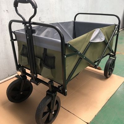 Kereta lipat lipat, gerobak belanjaan, gerobak taman utilitas, gerobak lipat dengan roda untuk olahraga taman