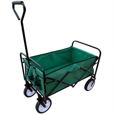 Transportasi Mudah Gerobak Gerobak Lipat 600D Portable Camping Trolley Hiking