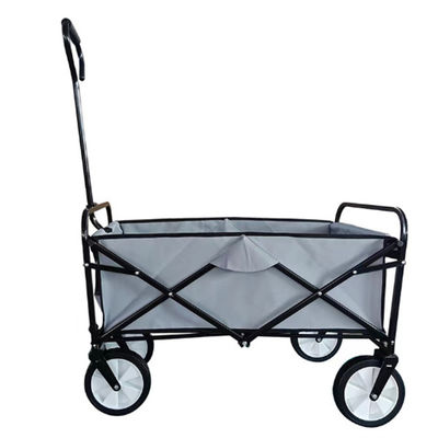 Transportasi Mudah Gerobak Gerobak Lipat 600D Portable Camping Trolley Hiking
