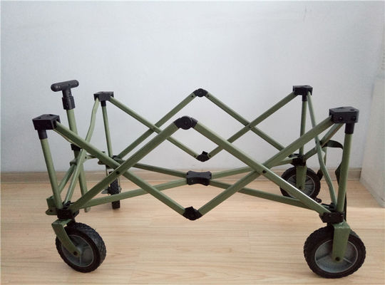 Tarik Lipat 600D Sepanjang Trolley Garden Wagon Folding Festival Trolley 108cm