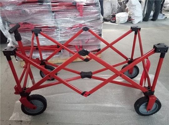 Tarik Lipat 600D Sepanjang Trolley Garden Wagon Folding Festival Trolley 108cm