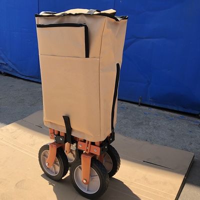 Pegangan yang Dapat Dilipat Gerobak Gerobak yang Dapat Dilipat Tarik Dilipat Sepanjang Trolley On Wheels