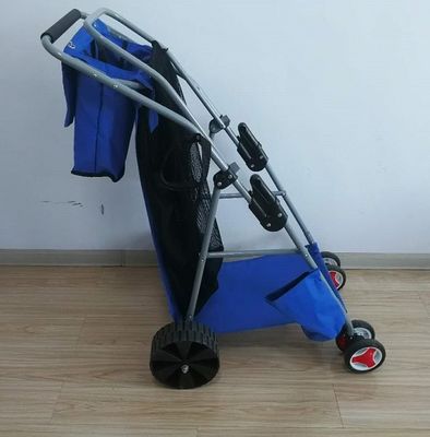 600D Oxford Fabric Folding Fishing Cart Dilipat Fishing Trolley Dengan Roda Besar