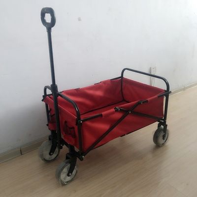 Ukuran Kecil Folding Beach Wagon Utilitas Luar Ruangan Lipat Beach Wagon 102cm