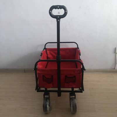 Ukuran Kecil Folding Beach Wagon Utilitas Luar Ruangan Lipat Beach Wagon 102cm