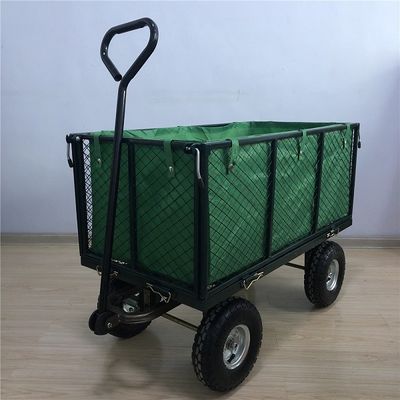 XXL Heavy Duty Garden Mesh Cart Gerobak Mesh Garden Trolley Cart Utility Tipper