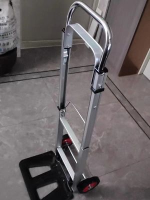 Industri Aluminium Folding Hand Trolley Truk Karung Ringan Dilipat